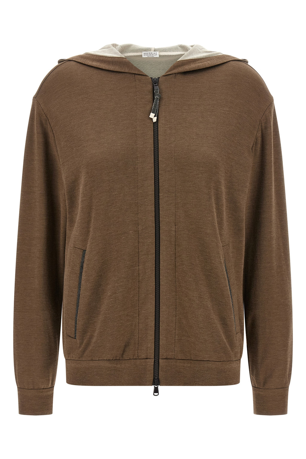 BRUNELLO CUCINELLI Monile hoodie For Women 67% cotton 31% silk 2% polyamide