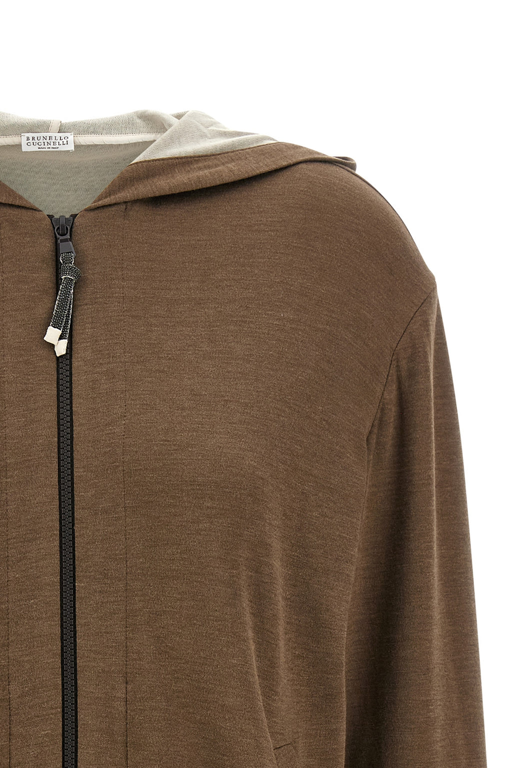 BRUNELLO CUCINELLI Monile hoodie For Women 67% cotton 31% silk 2% polyamide