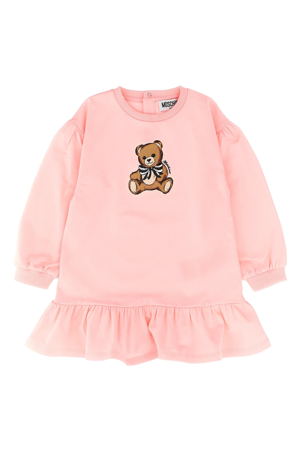 MOSCHINO BABY 'Moschino Teddy Bear' dress For Baby girl 95% cotton, 5% elastane
