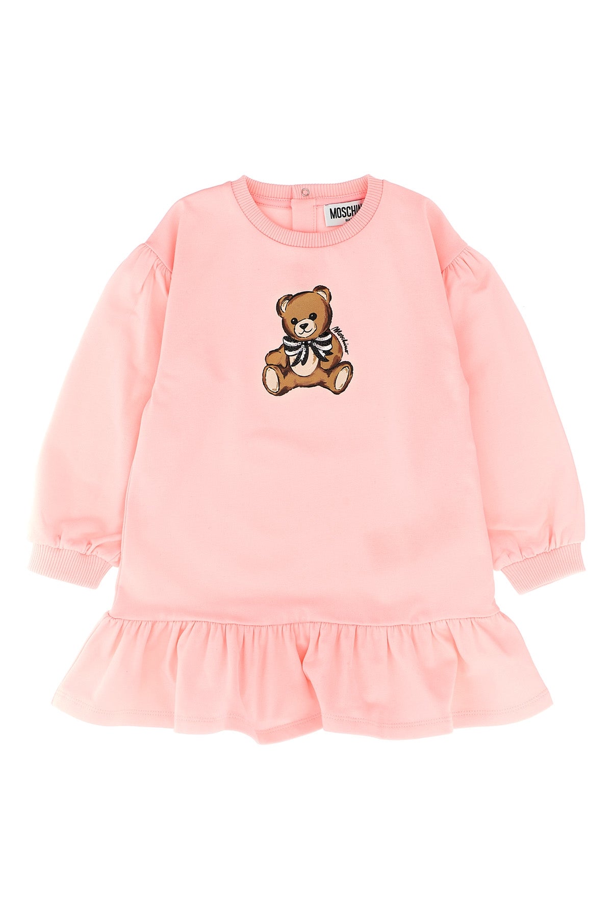 MOSCHINO BABY 'Moschino Teddy Bear' dress For Baby girl 95% cotton, 5% elastane