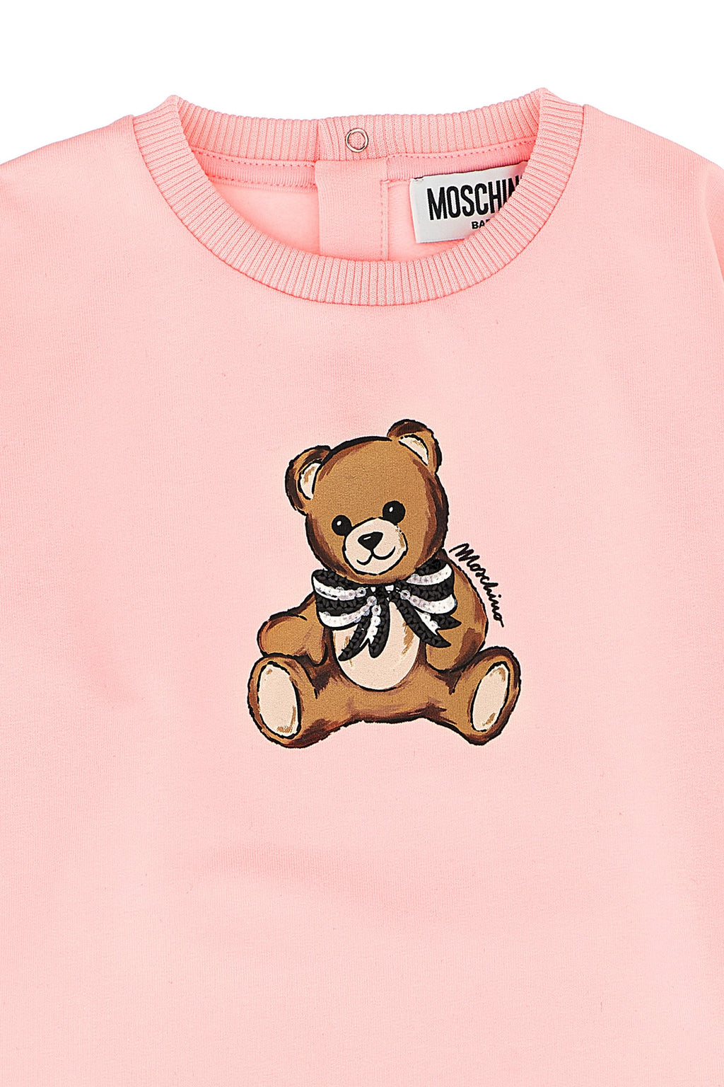 MOSCHINO BABY 'Moschino Teddy Bear' dress For Baby girl 95% cotton, 5% elastane