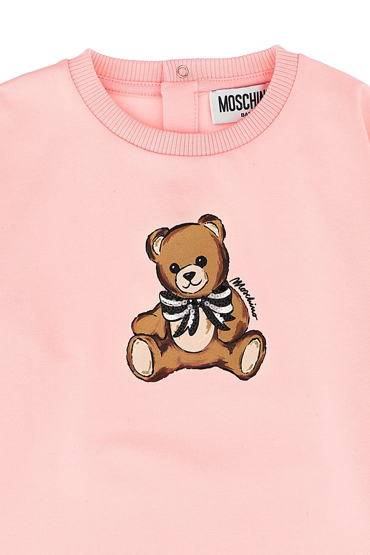 MOSCHINO BABY 'Moschino Teddy Bear' dress For Baby girl 95% cotton, 5% elastane