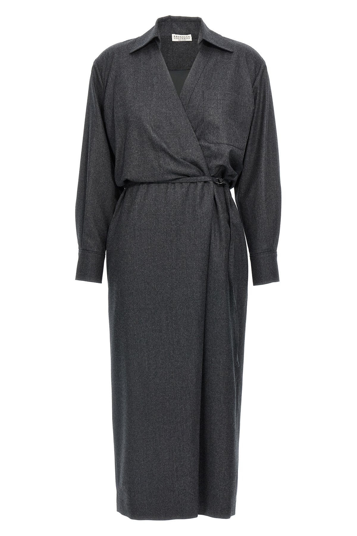 BRUNELLO CUCINELLI Wallet chemisier dress For Women 100% virgin wool