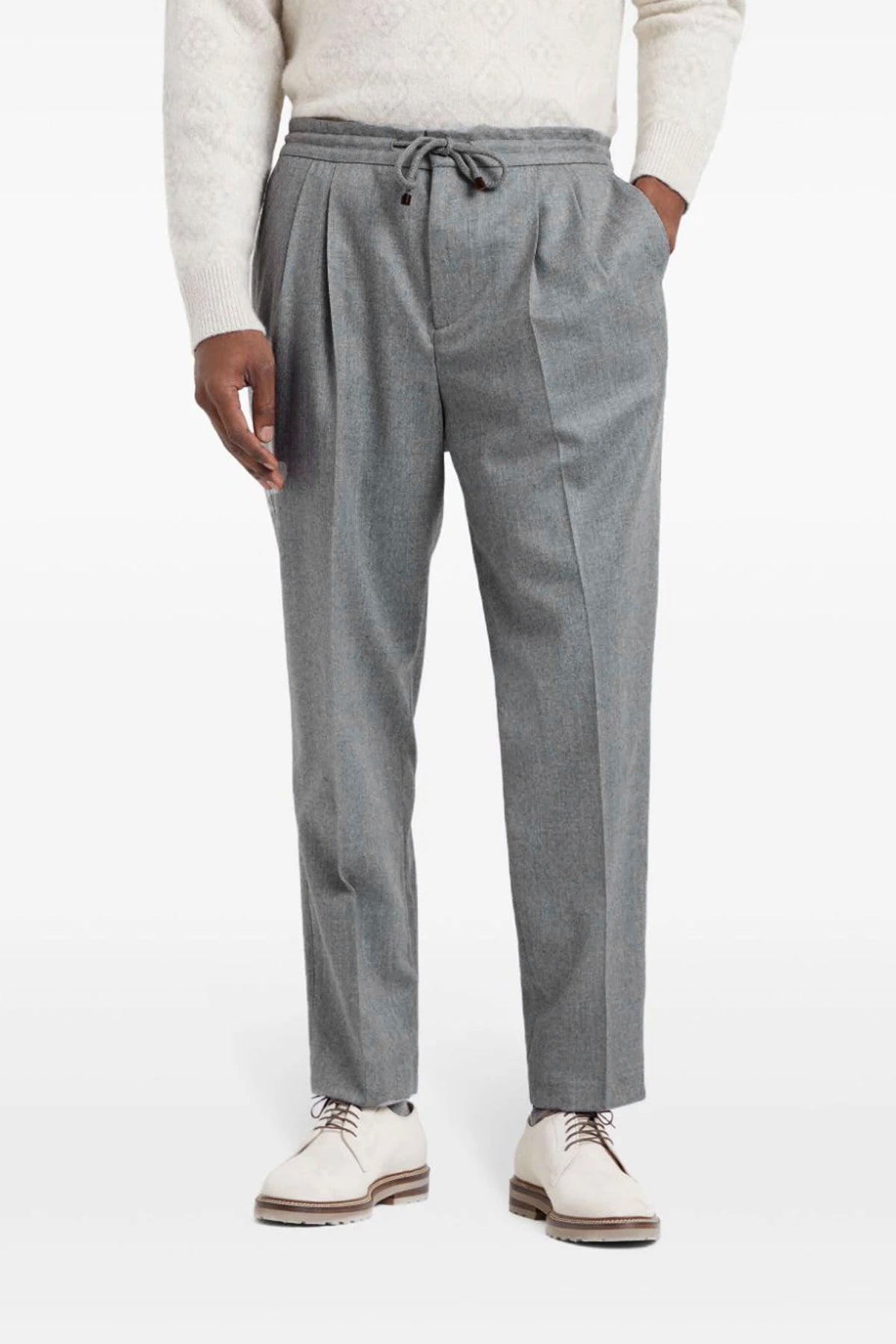 BRUNELLO CUCINELLI Front pleat pants
