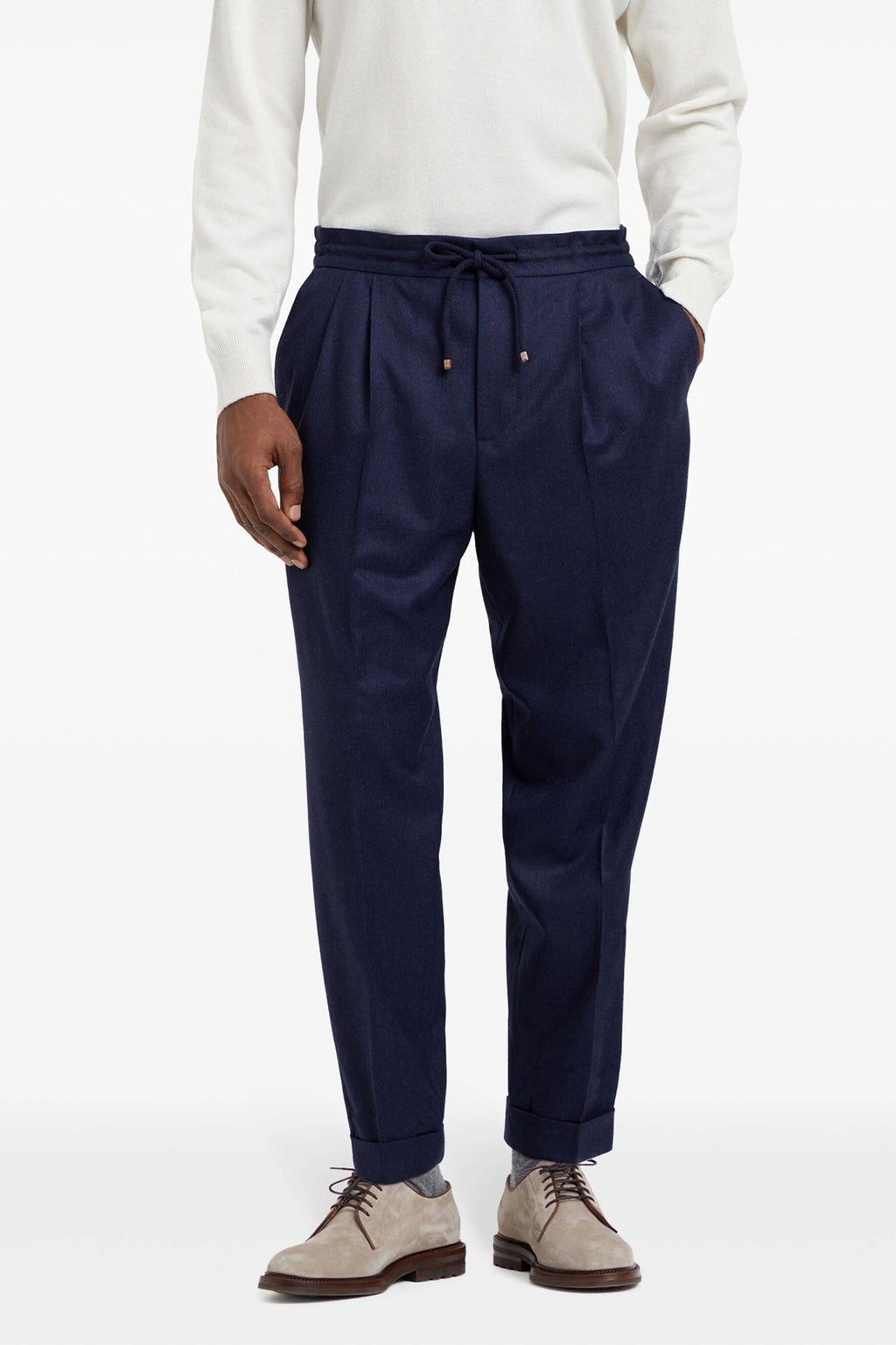 BRUNELLO CUCINELLI Front pleat pants