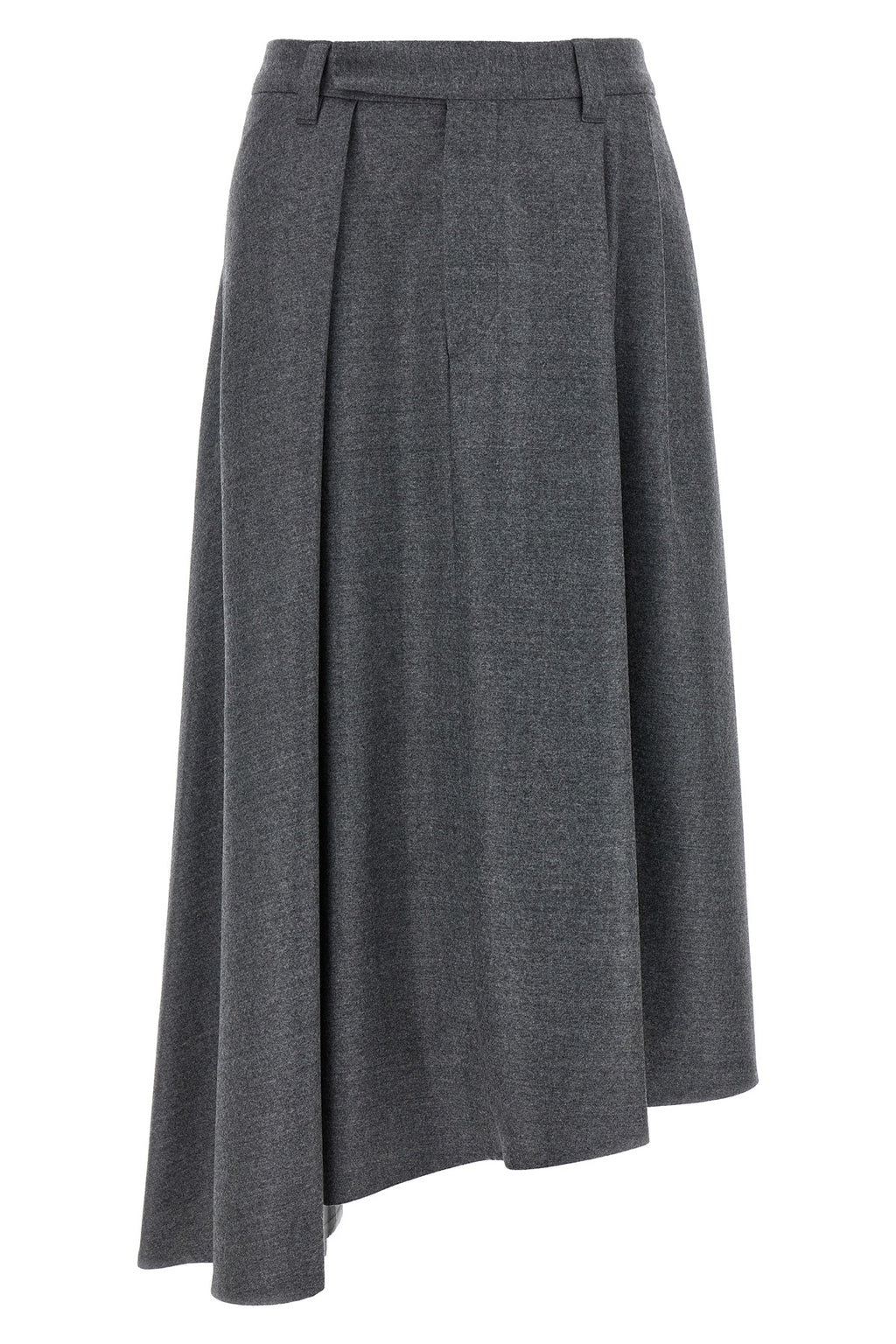 BRUNELLO CUCINELLI Asymmetrical wool skirt For Women 100% virgin wool