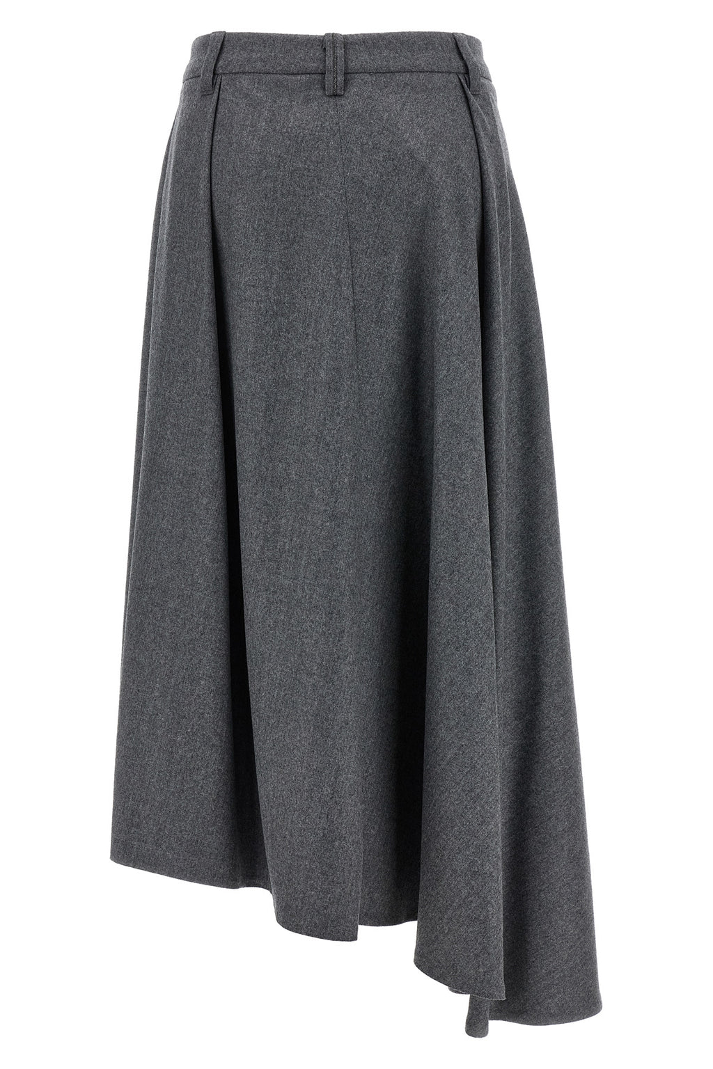 BRUNELLO CUCINELLI Asymmetrical wool skirt For Women 100% virgin wool