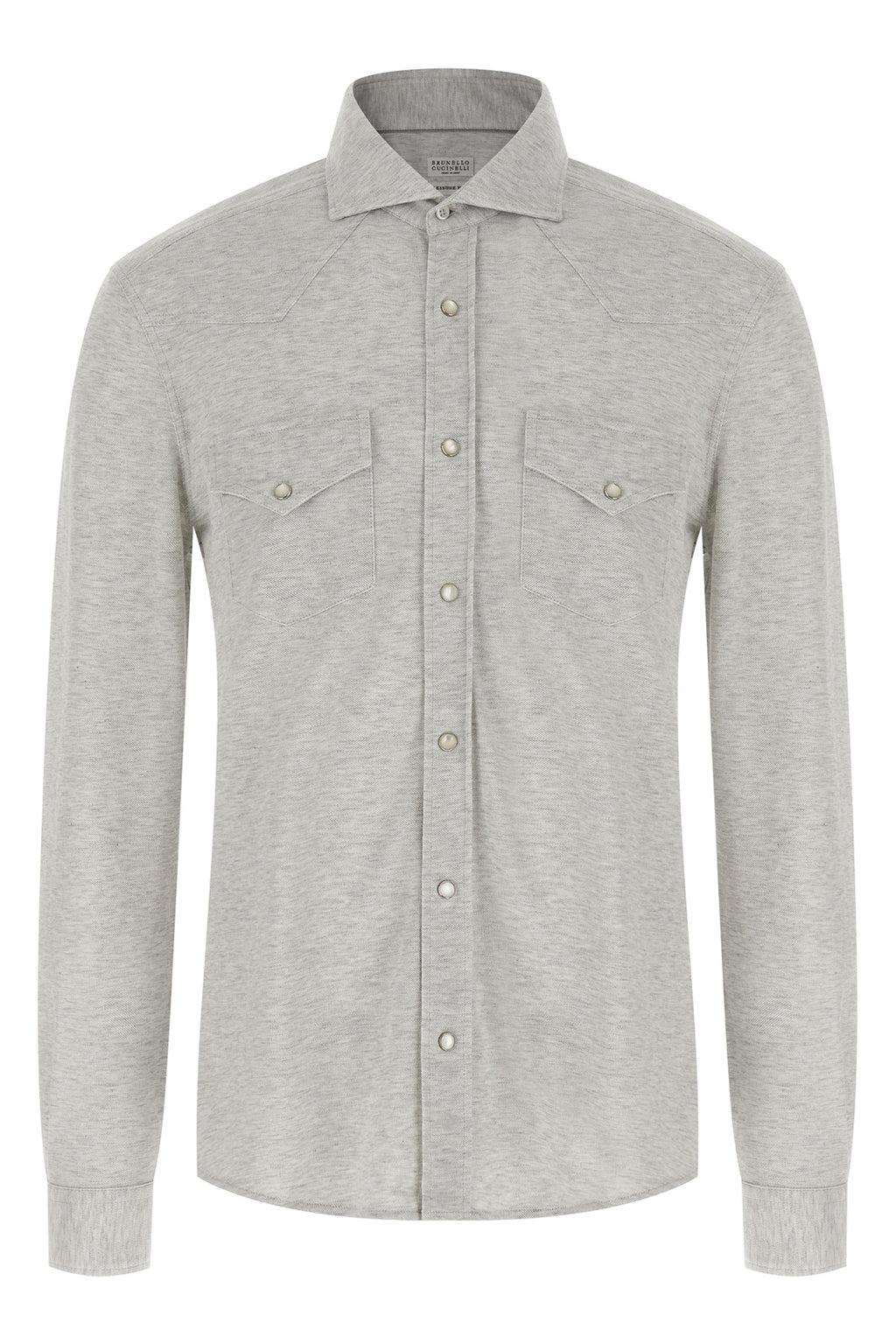BRUNELLO CUCINELLI Piqué cotton shirt For Men 100% cotton