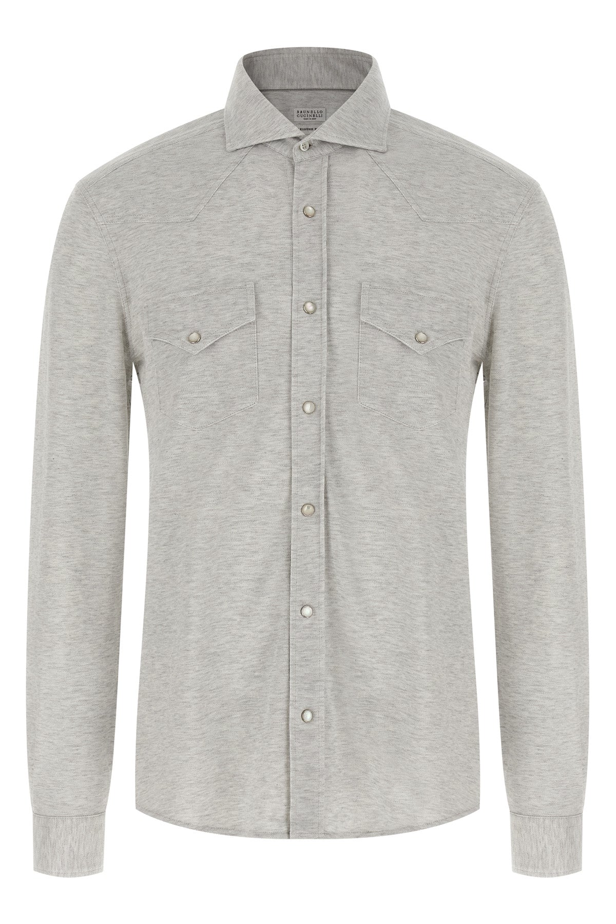 BRUNELLO CUCINELLI Piqué cotton shirt For Men 100% cotton