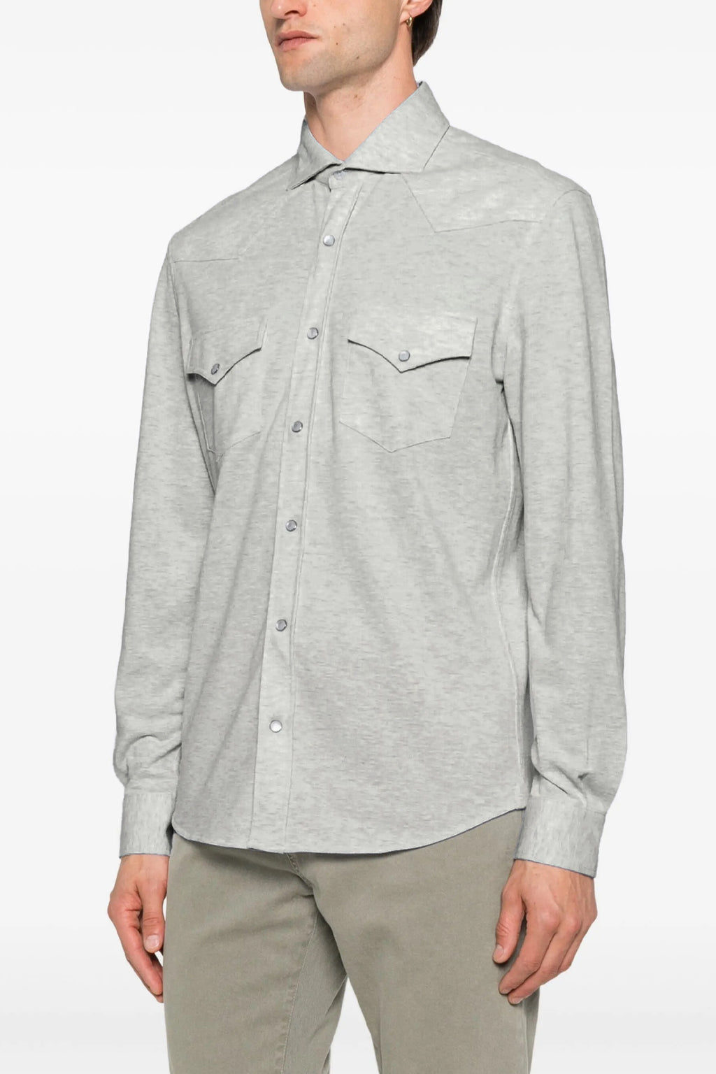 BRUNELLO CUCINELLI Piqué cotton shirt For Men 100% cotton