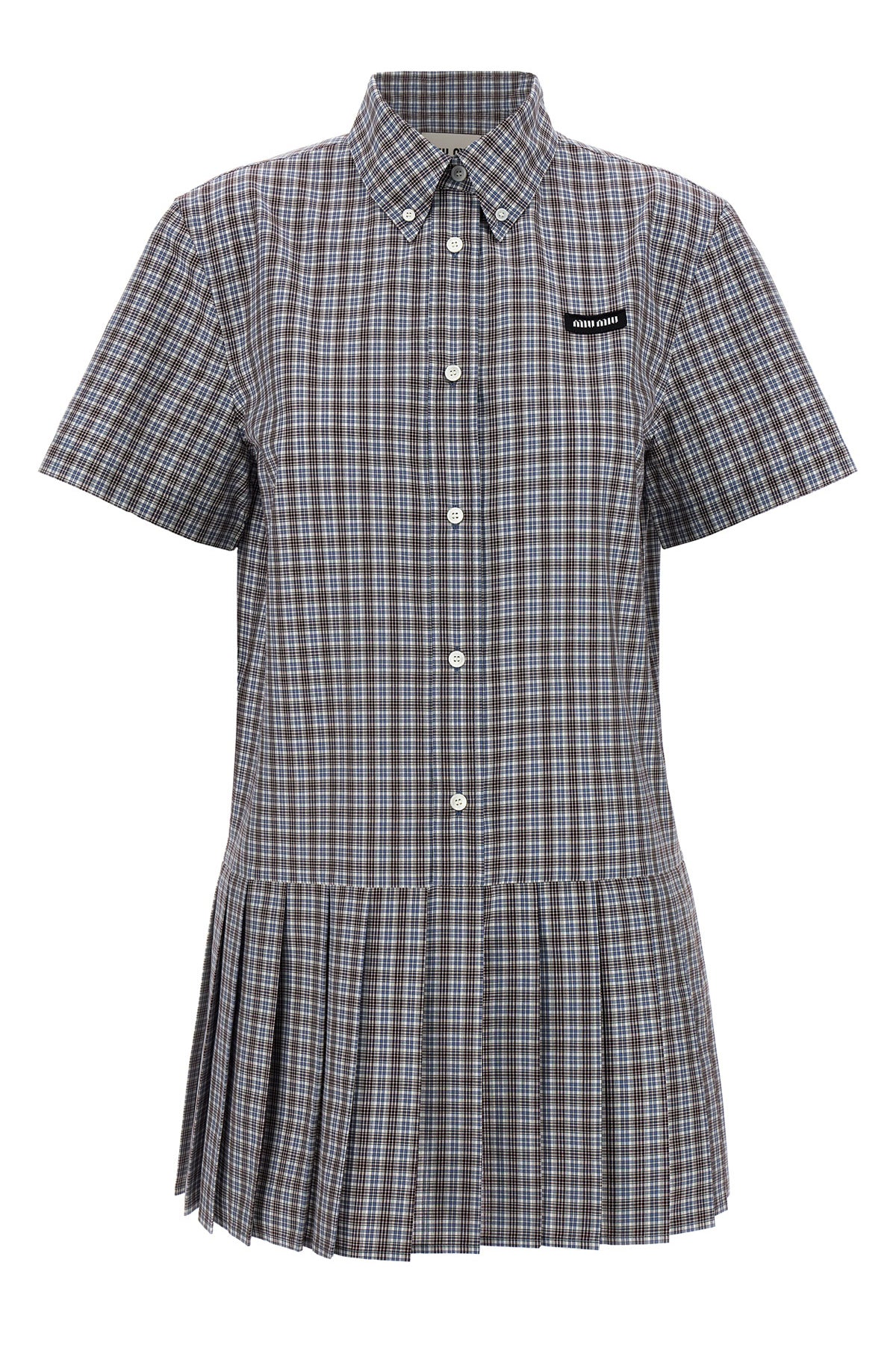 MIU MIU Pleated dress For Women 100% cotton