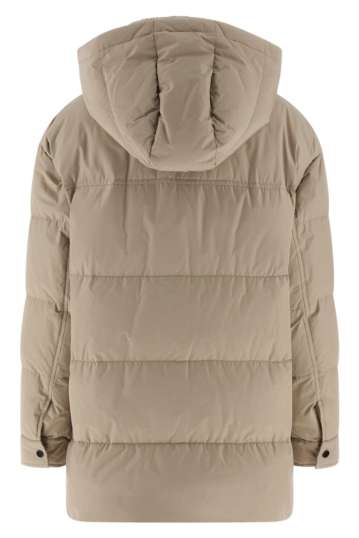 BRUNELLO CUCINELLI Knitted neck down jacket