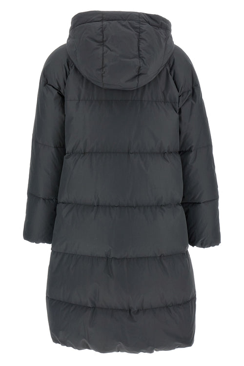 BRUNELLO CUCINELLI 'Shiny Zipper Pull' down jacket For Women 55% polyester, 45% cotton