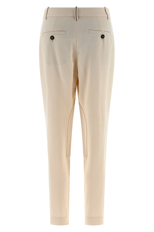 BRUNELLO CUCINELLI 'Equestrian' pants For Women 89% vi, 8% wo, 3% ea