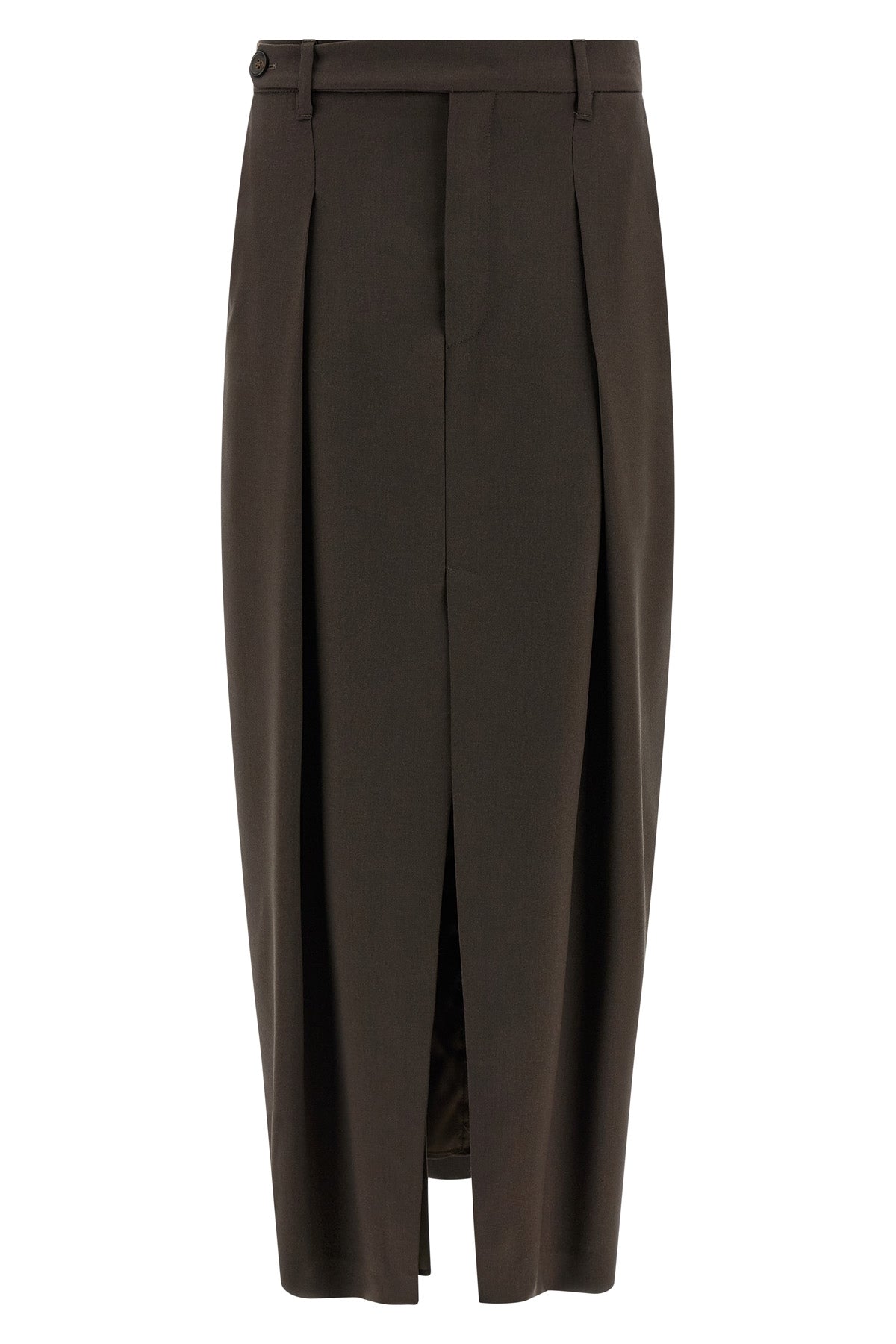 BRUNELLO CUCINELLI 'Sartorial Curved' skirt For Women 70% virgin wool 30% mohair