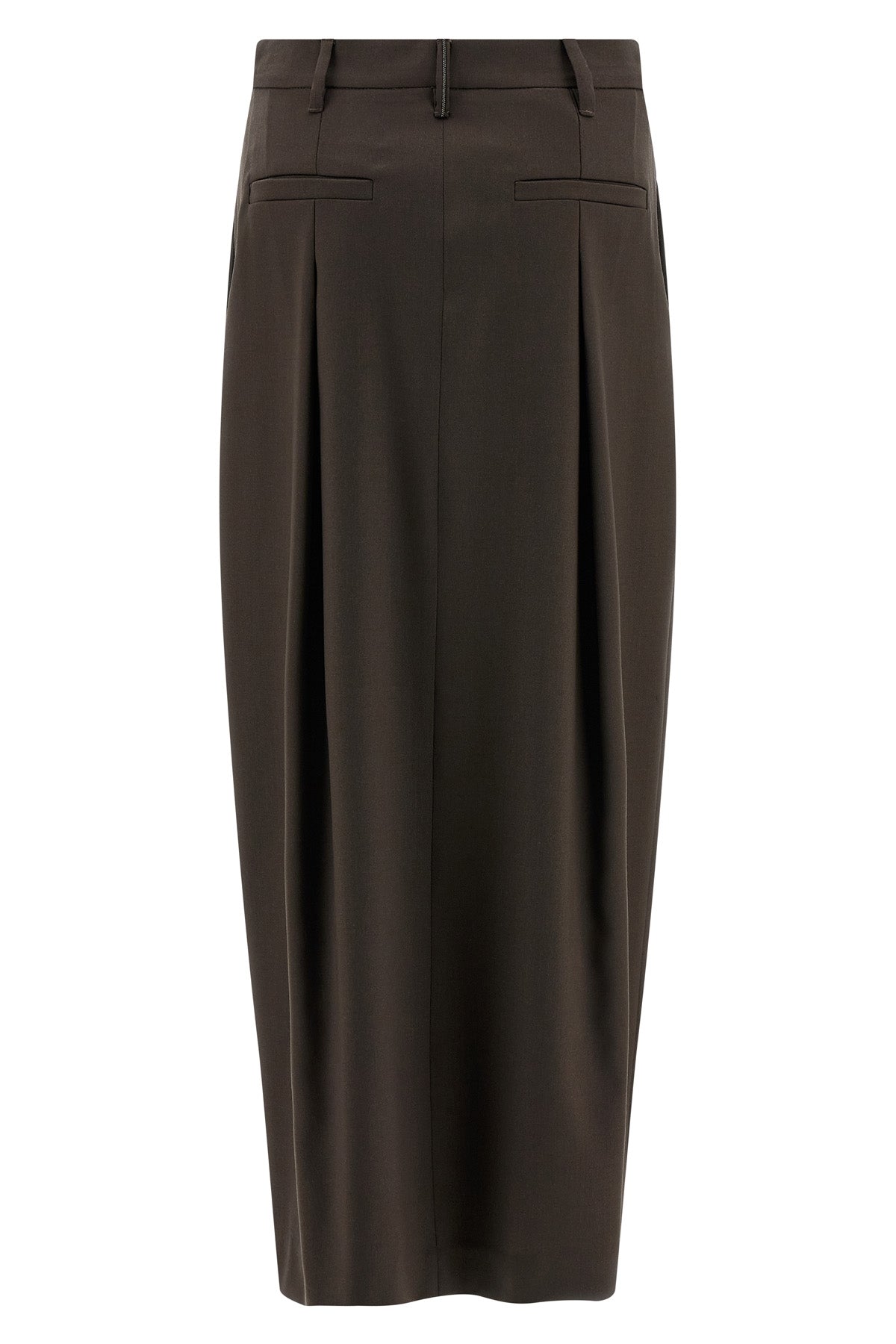 BRUNELLO CUCINELLI 'Sartorial Curved' skirt For Women 70% virgin wool 30% mohair