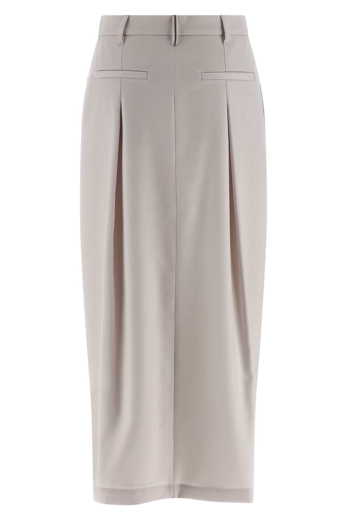 BRUNELLO CUCINELLI 'Sartorial Curved' skirt For Women 70% virgin wool 30% mohair