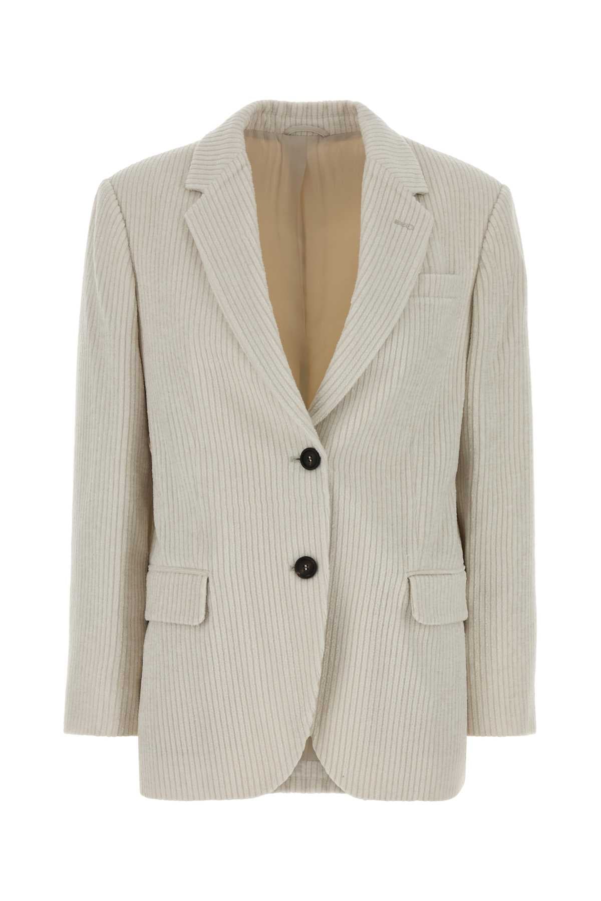 BRUNELLO CUCINELLI SUIT-TYPE JACKET For Women Exterior: 75% Viscose 25% Polyester Lining: 74% Acetate 26% Silk
