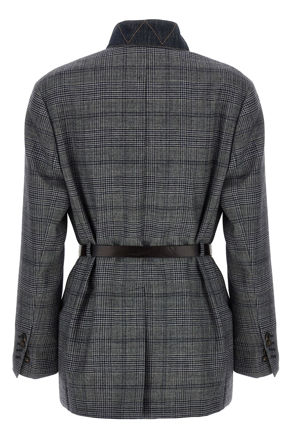 BRUNELLO CUCINELLI Monile houndstooth blazer