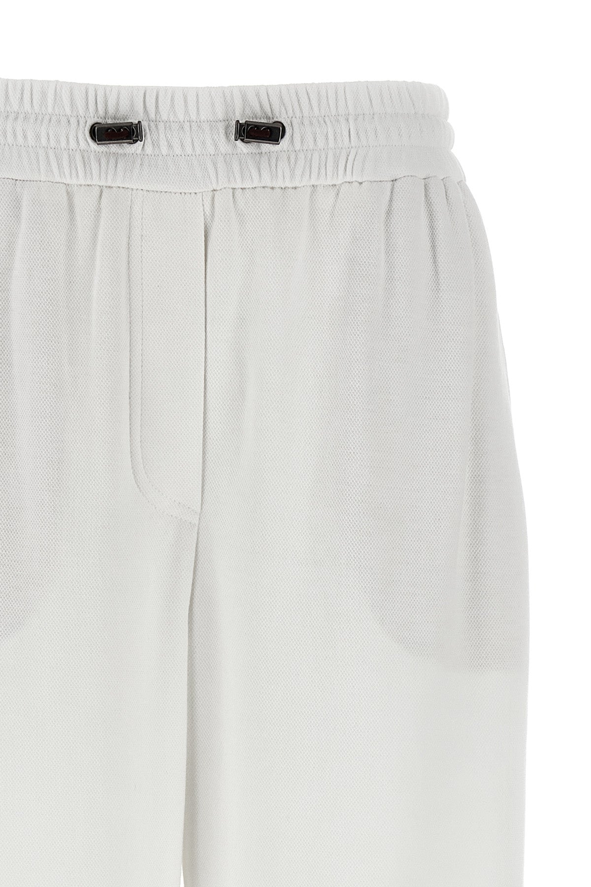 BRUNELLO CUCINELLI Piqué cotton joggers For Women 93% cotton, 7% polyamide