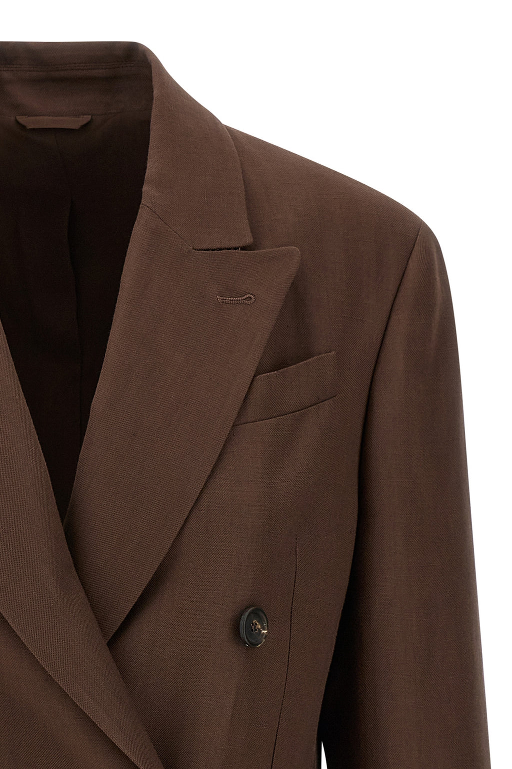 BRUNELLO CUCINELLI Double-breasted blazer For Women 72% viscose, 28% linen
