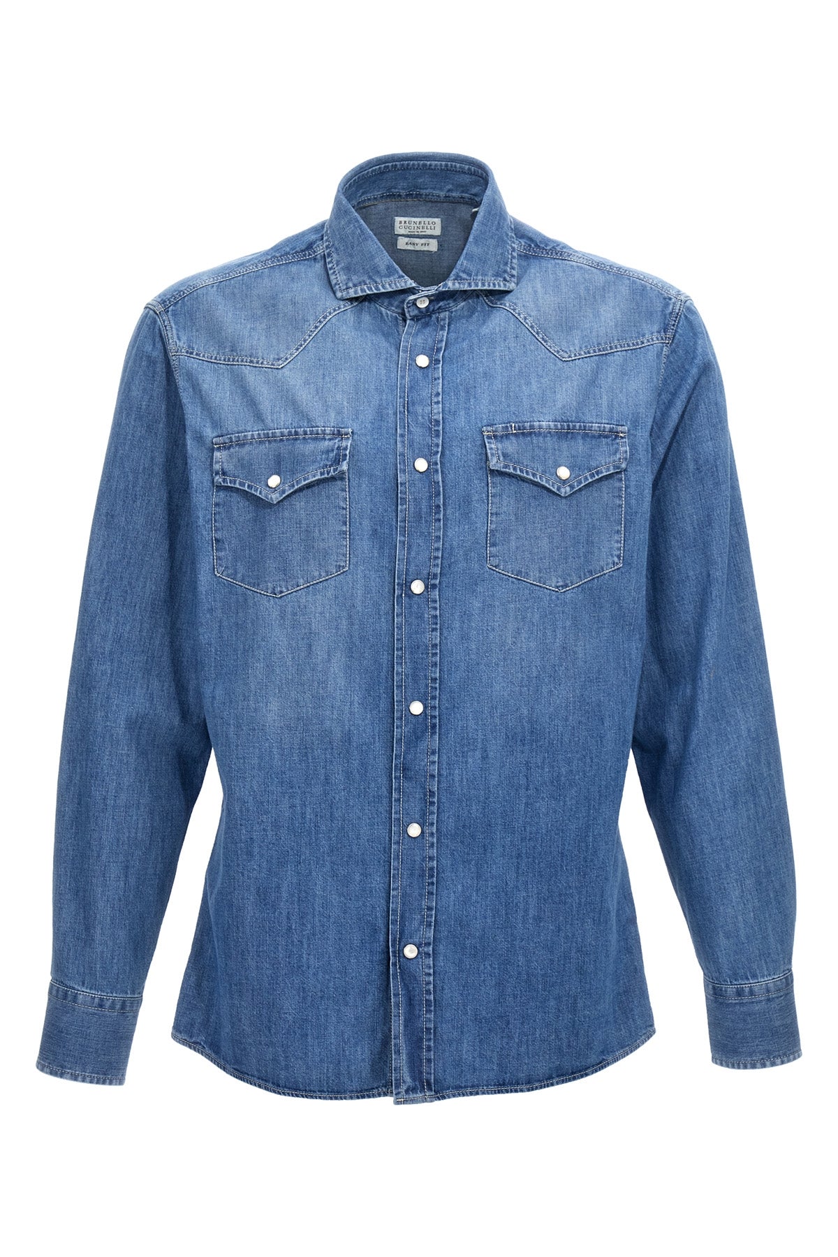BRUNELLO CUCINELLI Denim shirt For Men 100% cotton