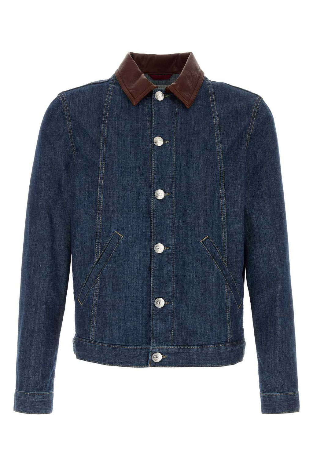 BRUNELLO CUCINELLI DENIM JACKET For Men Exterior: 100% Cotton