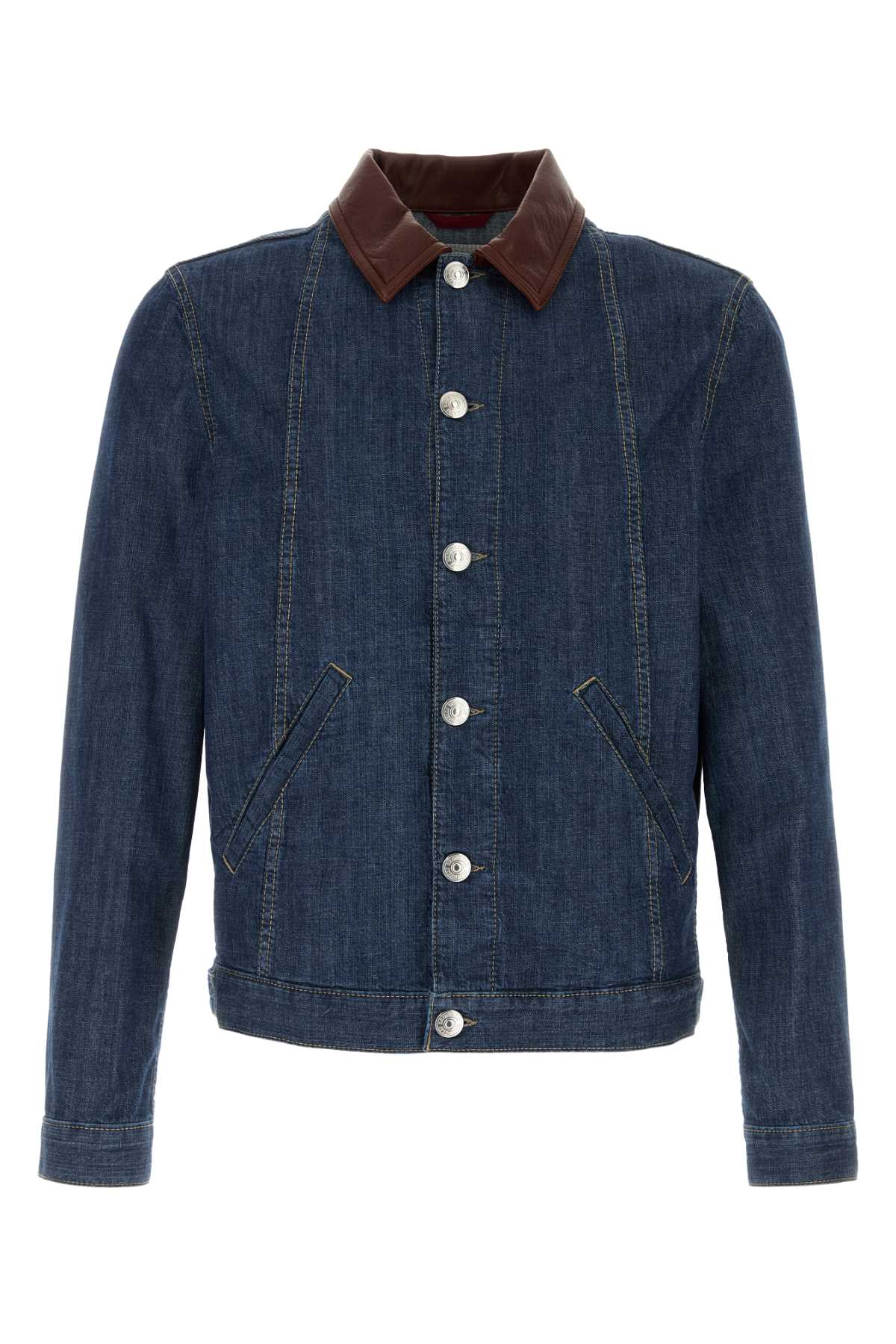 BRUNELLO CUCINELLI DENIM JACKET For Men Exterior: 100% Cotton