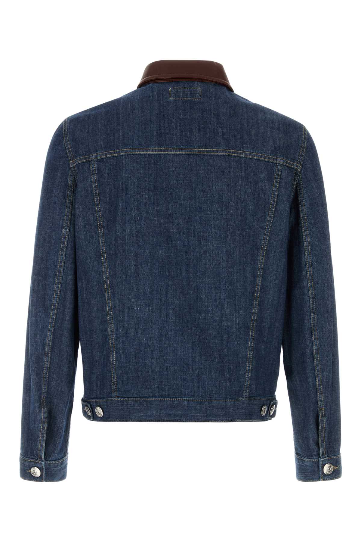 BRUNELLO CUCINELLI DENIM JACKET For Men Exterior: 100% Cotton