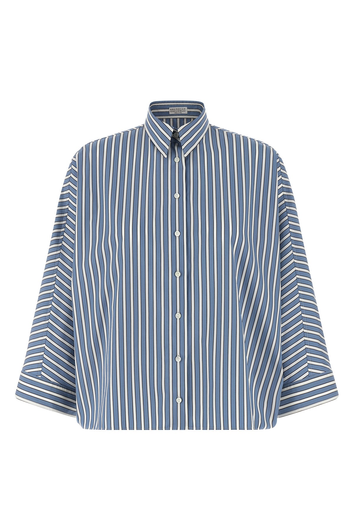 BRUNELLO CUCINELLI Monile striped shirt