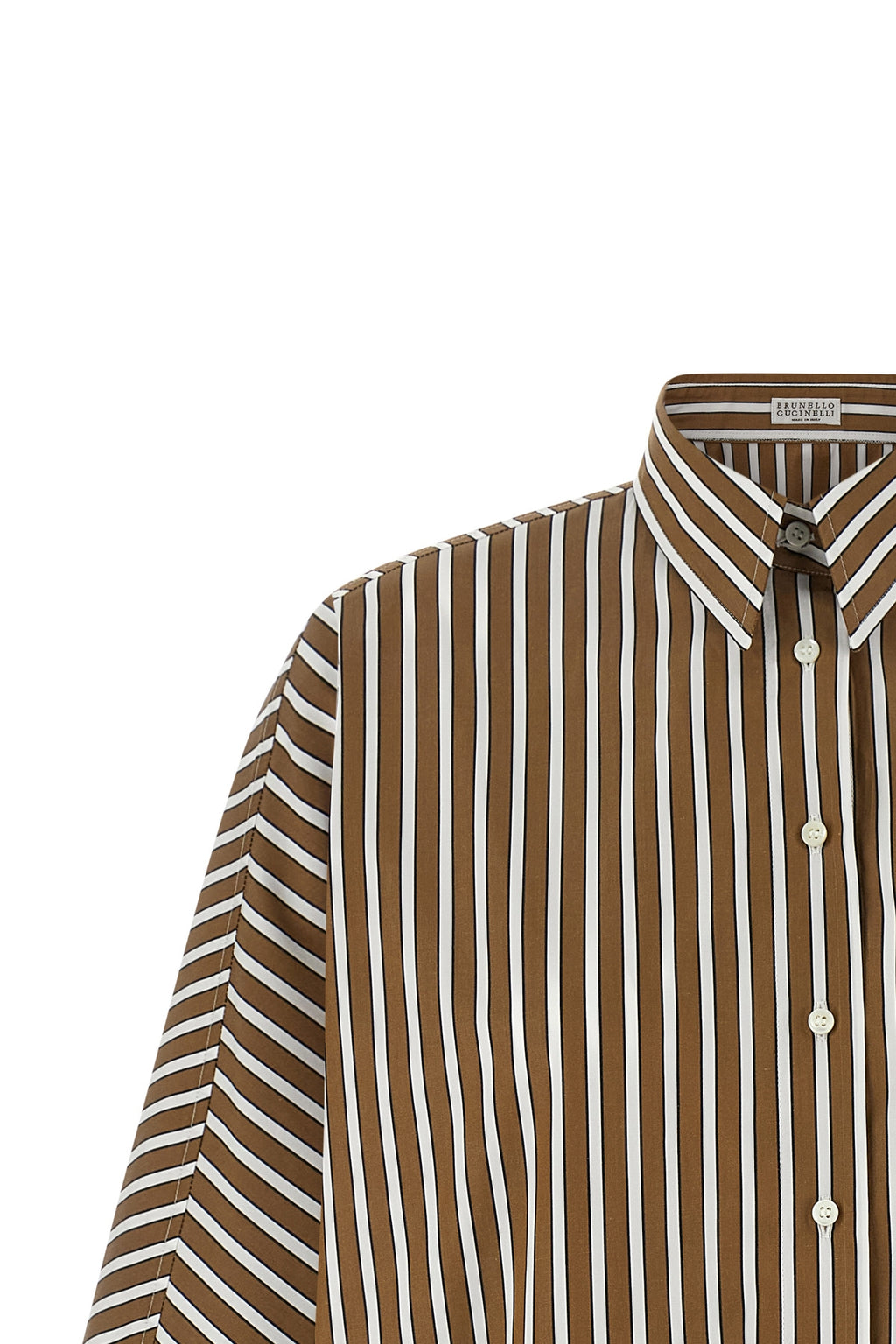 BRUNELLO CUCINELLI Monile striped shirt For Women 100% cotton
