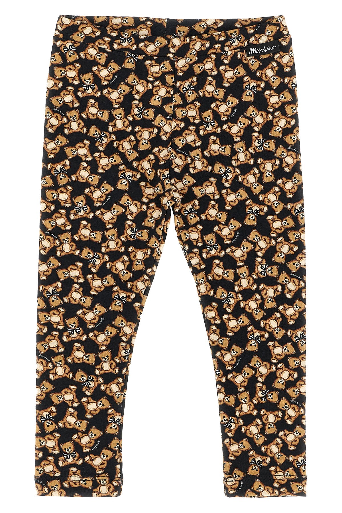 MOSCHINO BABY 'Moschino Teddy Bear' leggings For Baby girl 95% cotton, 5% elastane
