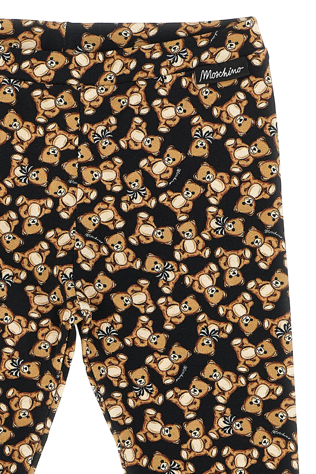 MOSCHINO BABY 'Moschino Teddy Bear' leggings For Baby girl 95% cotton, 5% elastane