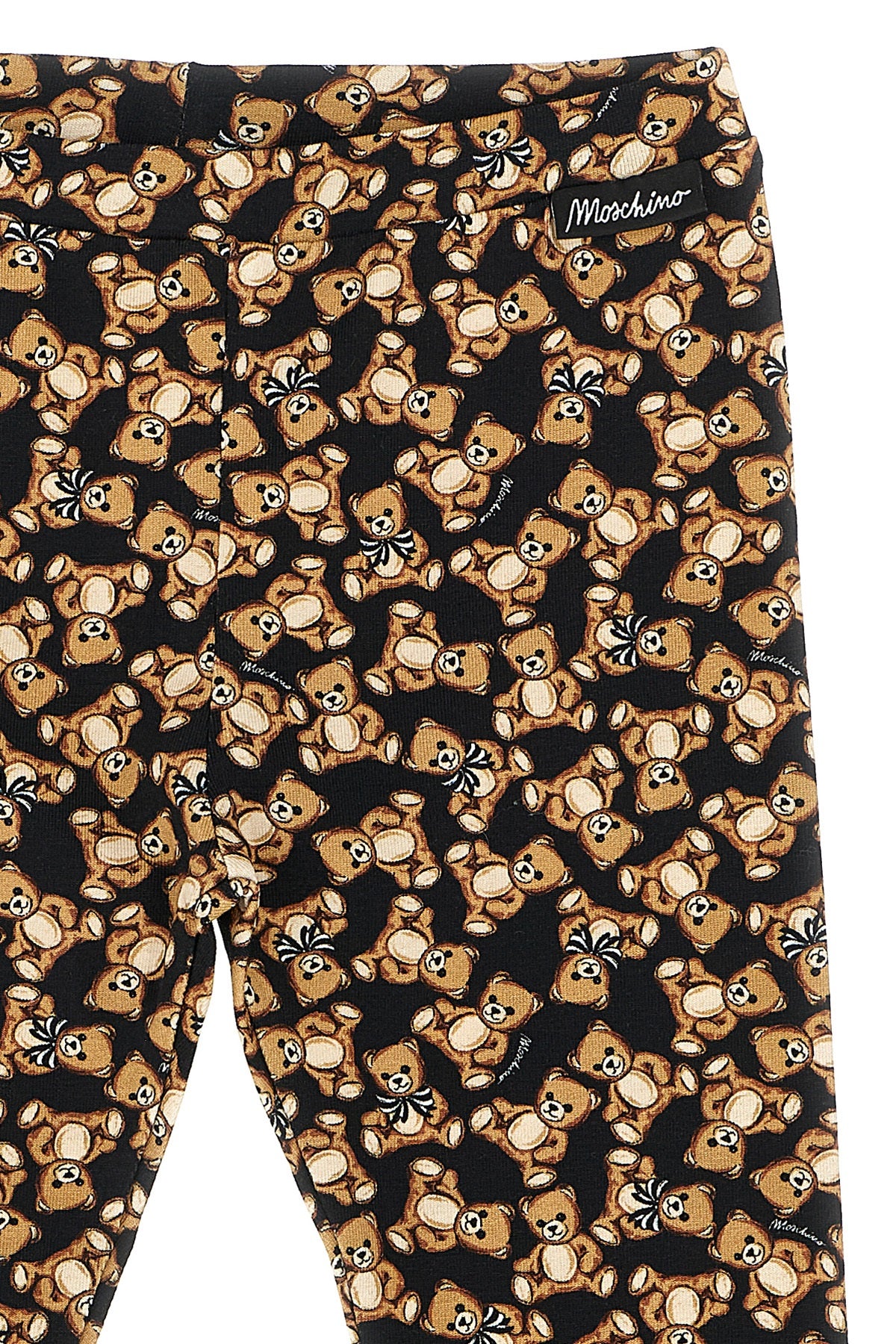 MOSCHINO BABY 'Moschino Teddy Bear' leggings For Baby girl 95% cotton, 5% elastane