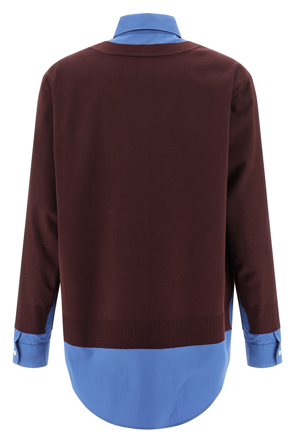 MIU MIU Poplin and cashmere shirt For Women 100% virgin wool