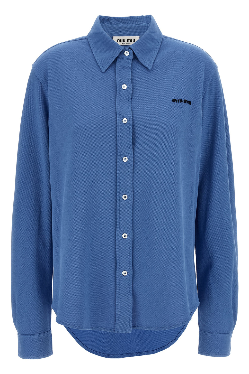 MIU MIU Piqué cotton shirt For Women 100% cotton
