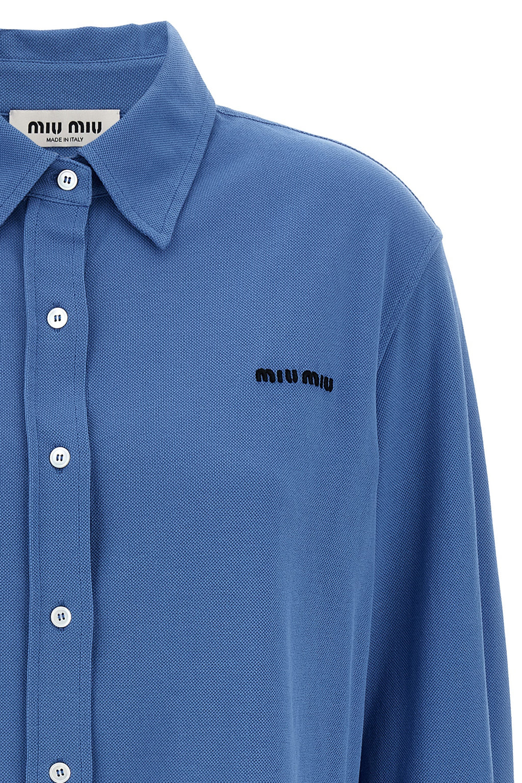 MIU MIU Piqué cotton shirt For Women 100% cotton
