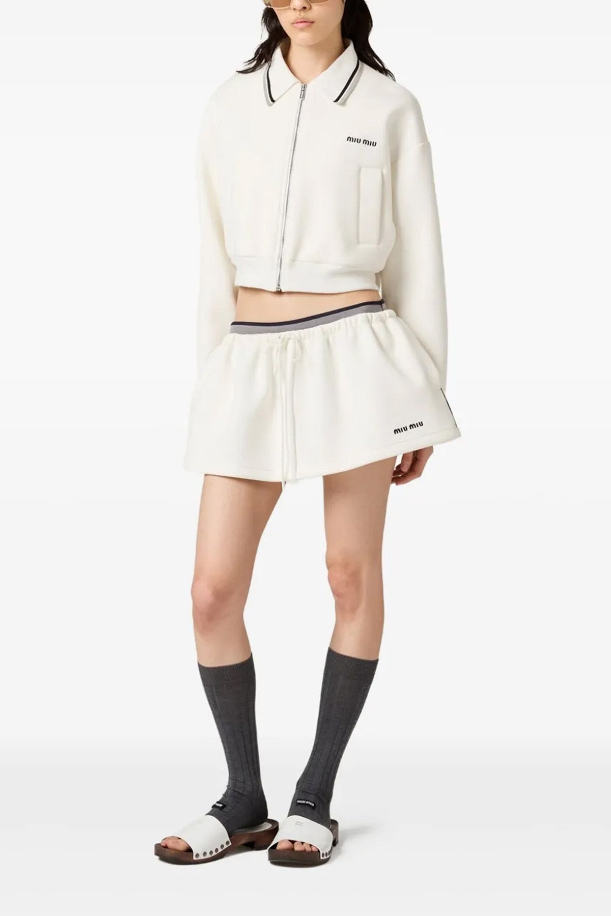 miu miu Piquet short bomber jacket