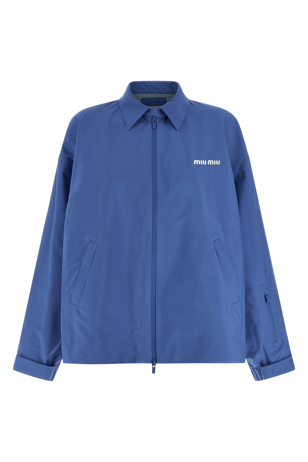 MIU MIU Tech canvas windbreaker For Women 73% recycled polyester, 27% polyester