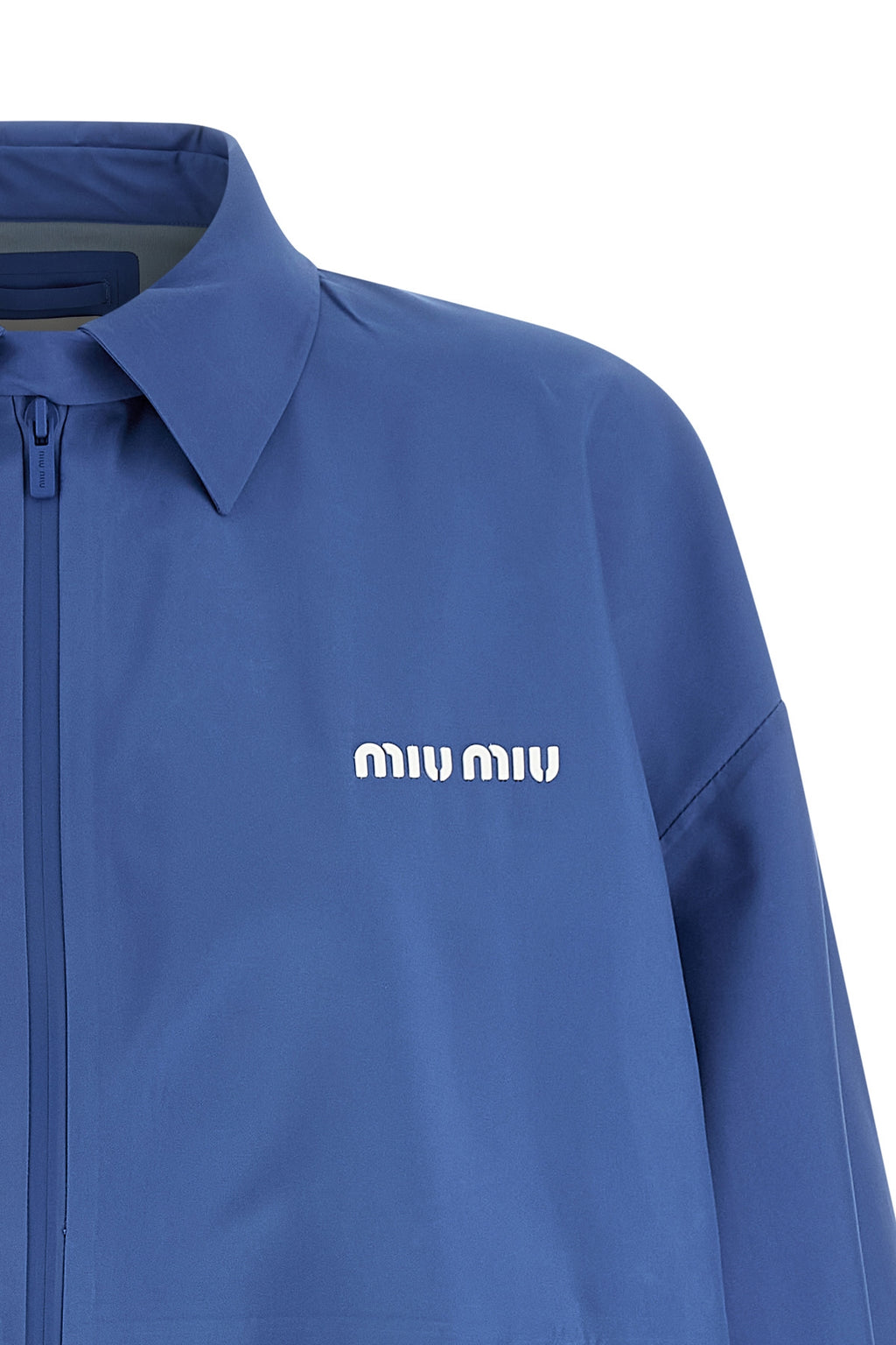 MIU MIU Tech canvas windbreaker For Women 73% recycled polyester, 27% polyester