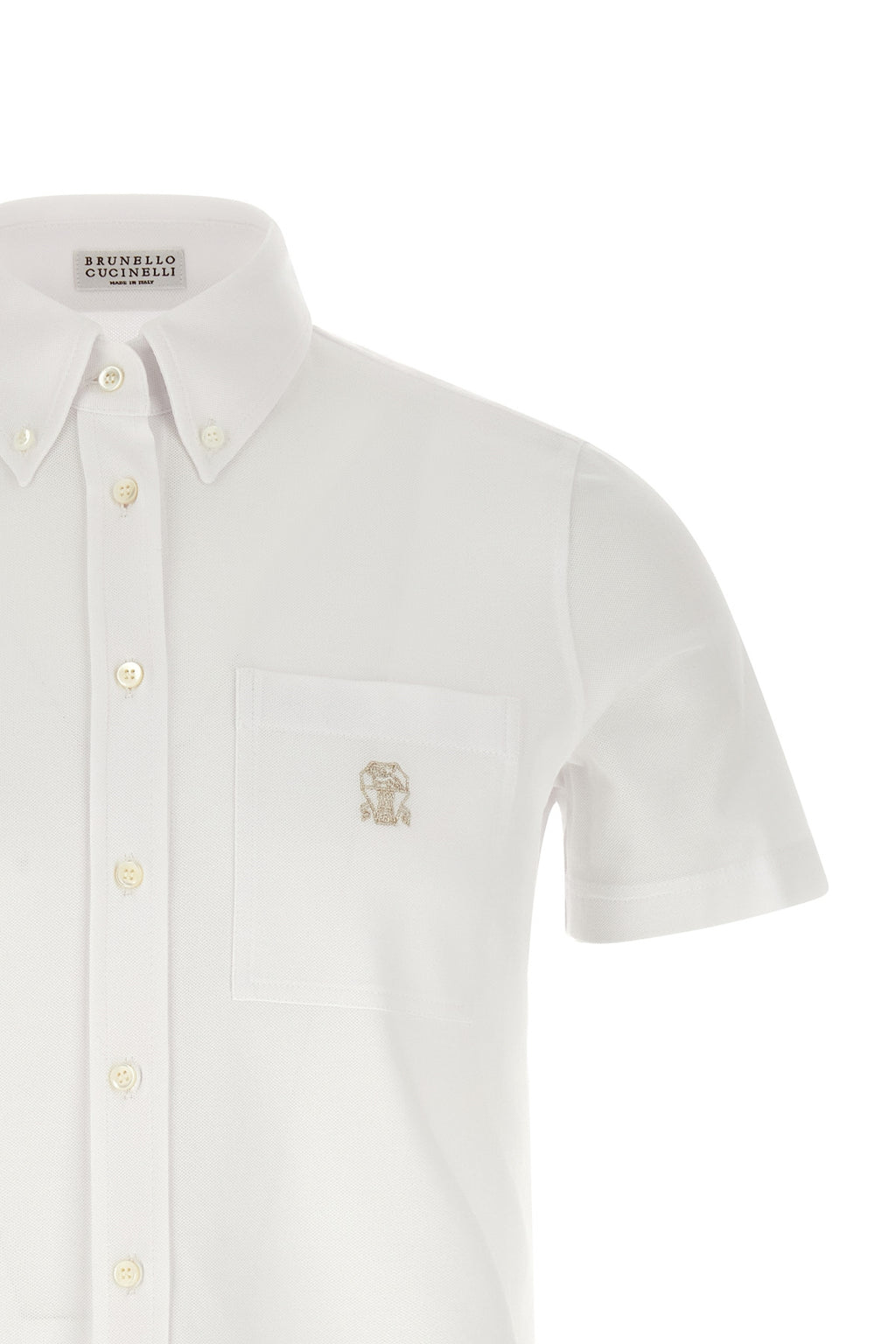 BRUNELLO CUCINELLI Logo embroidery shirt