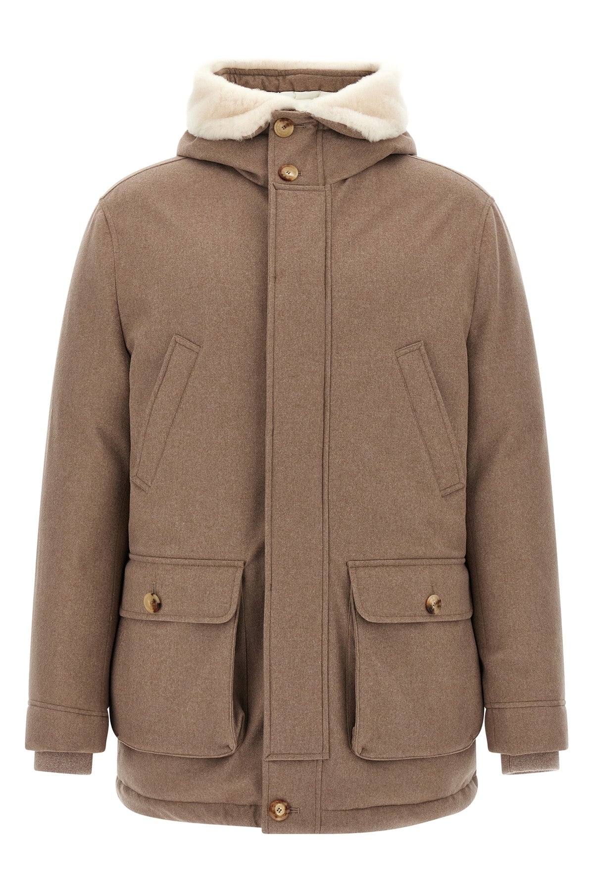 BRUNELLO CUCINELLI Flannel down jacket For Men null