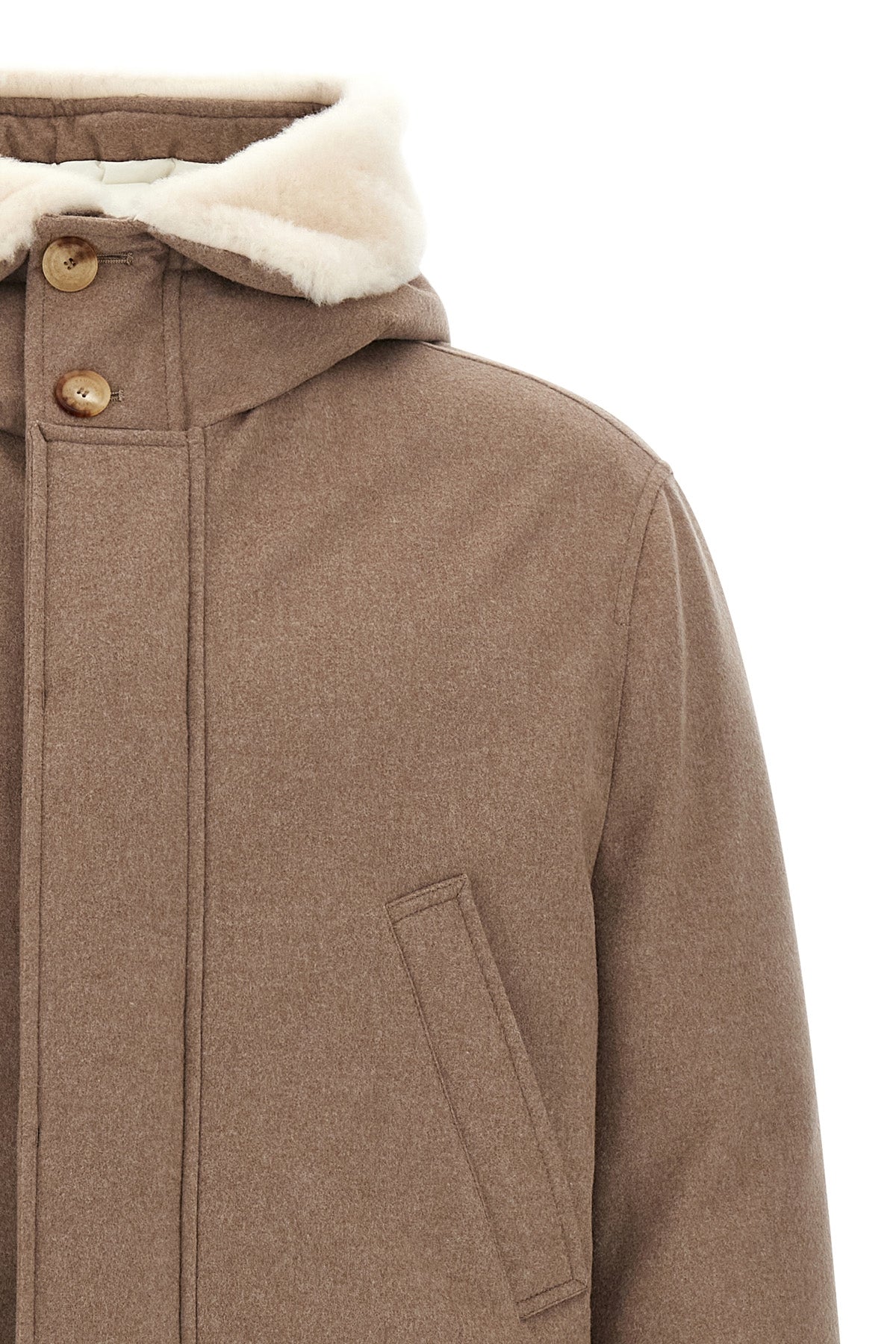 BRUNELLO CUCINELLI Flannel down jacket For Men null