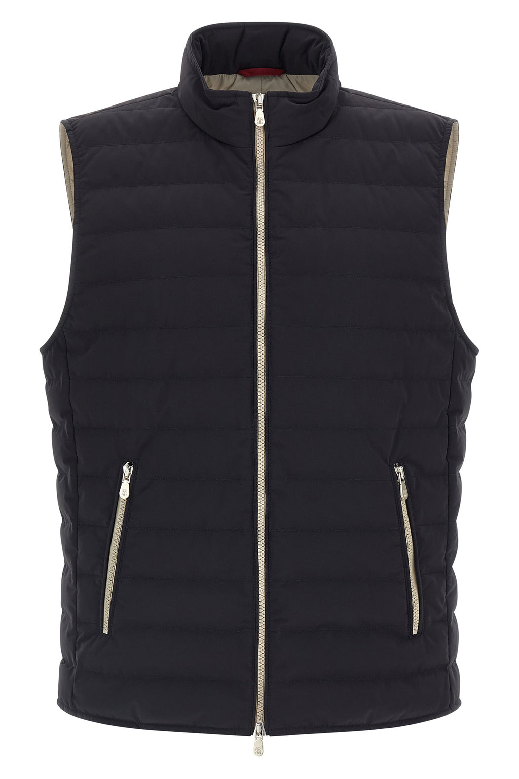 BRUNELLO CUCINELLI Quilted vest For Men 87% polyamide, 13% elastane