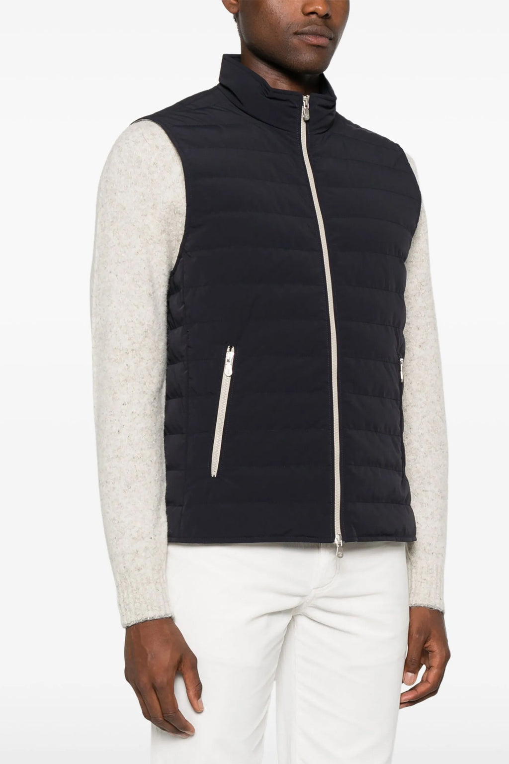 BRUNELLO CUCINELLI Quilted vest For Men 87% polyamide, 13% elastane