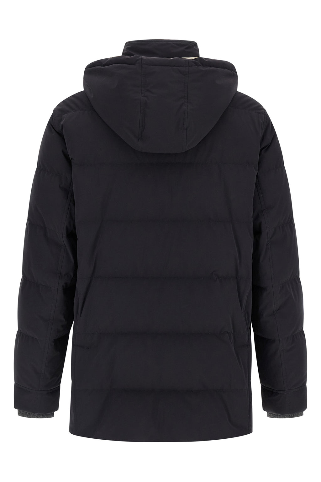 BRUNELLO CUCINELLI Knit insert down jacket For Men 87% polyamide, 13% elastane
