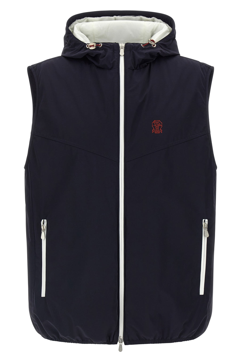 BRUNELLO CUCINELLI Hooded vest For Men 83% polyamide, 17% elastane