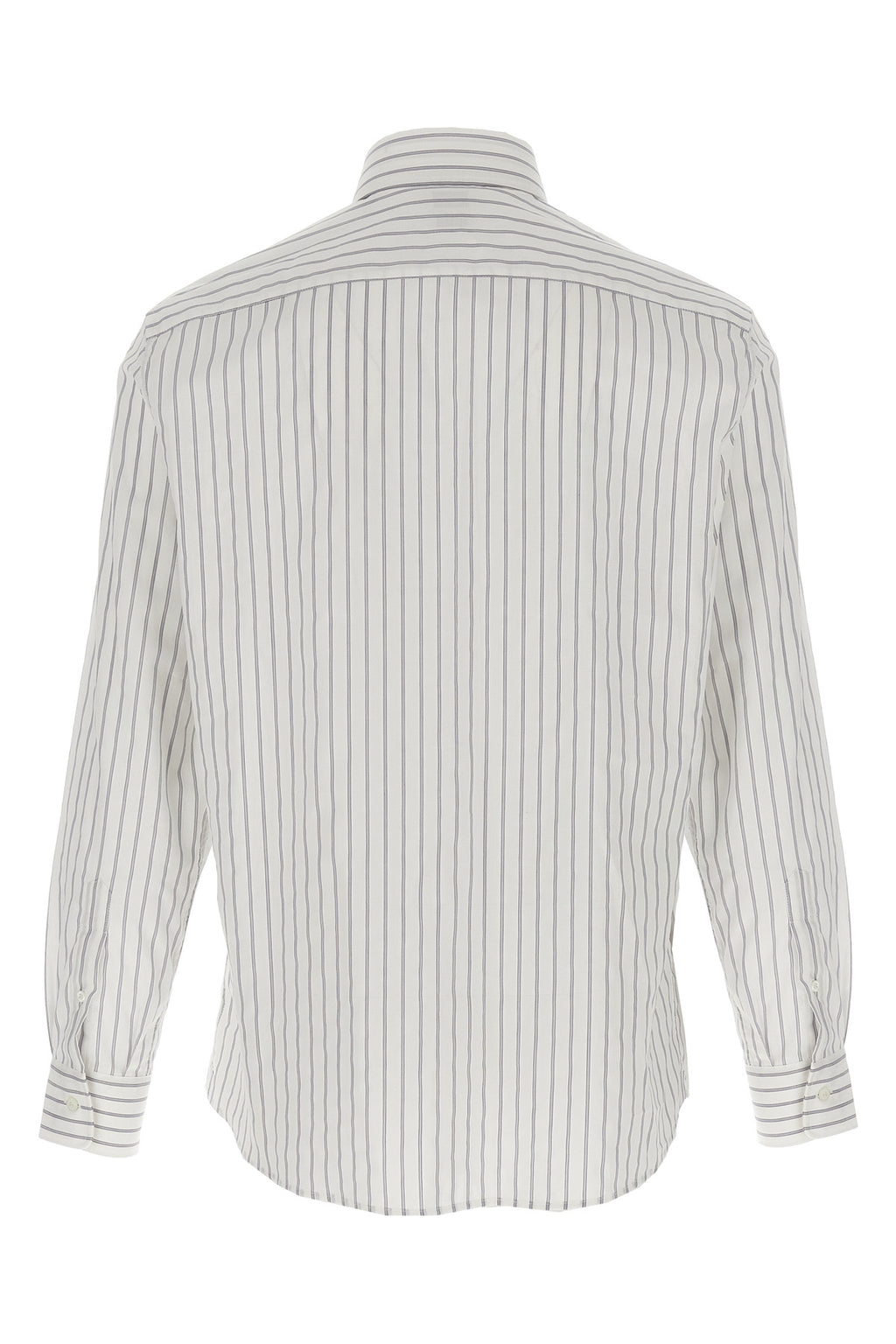 BRUNELLO CUCINELLI Striped canvas shirt For Men 100% cotton