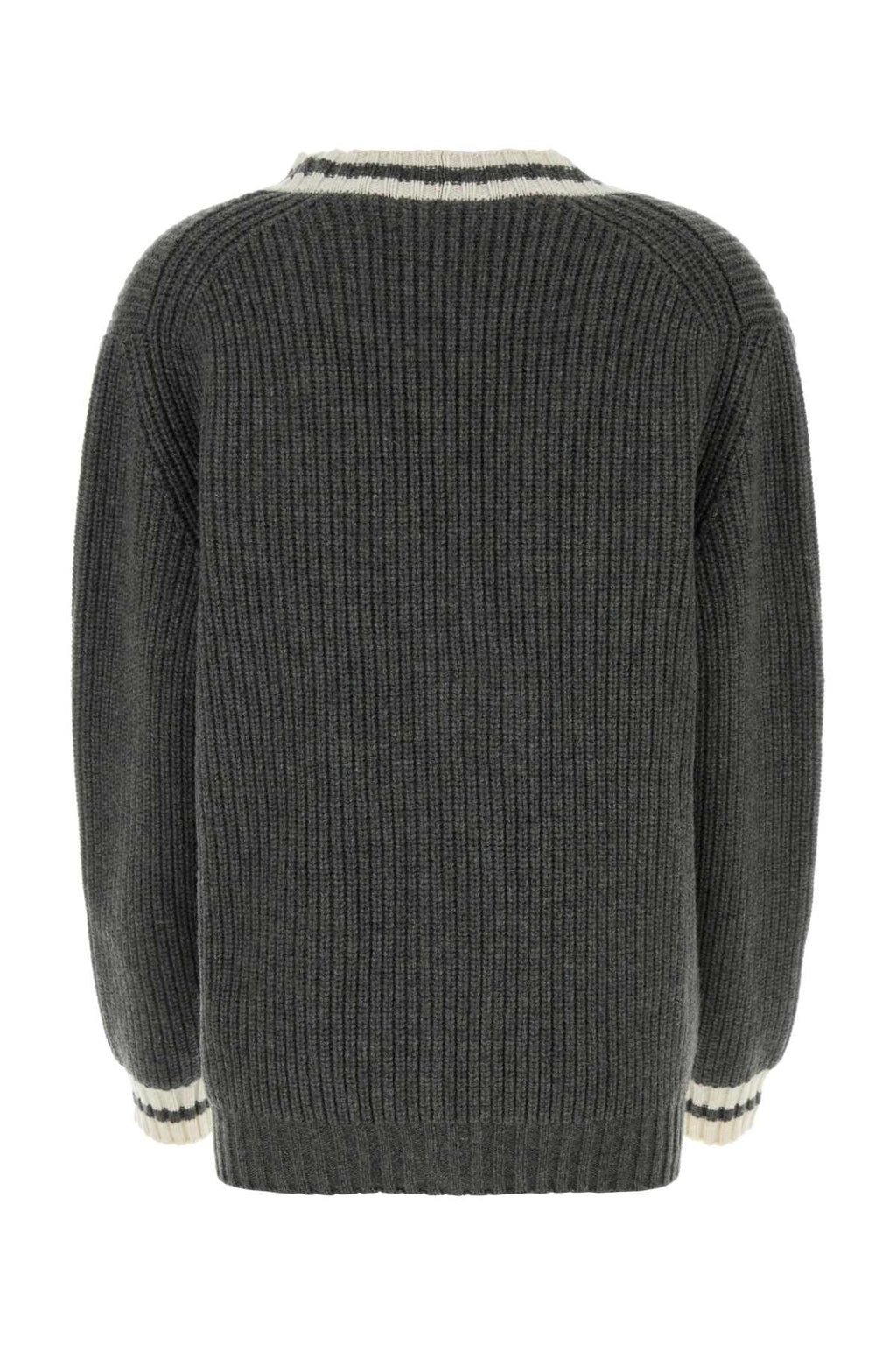 MIU MIU MAGLIERIA For Women Exterior: 50% Recycled cashmere 40% Recycled wool 10% Virgin wool