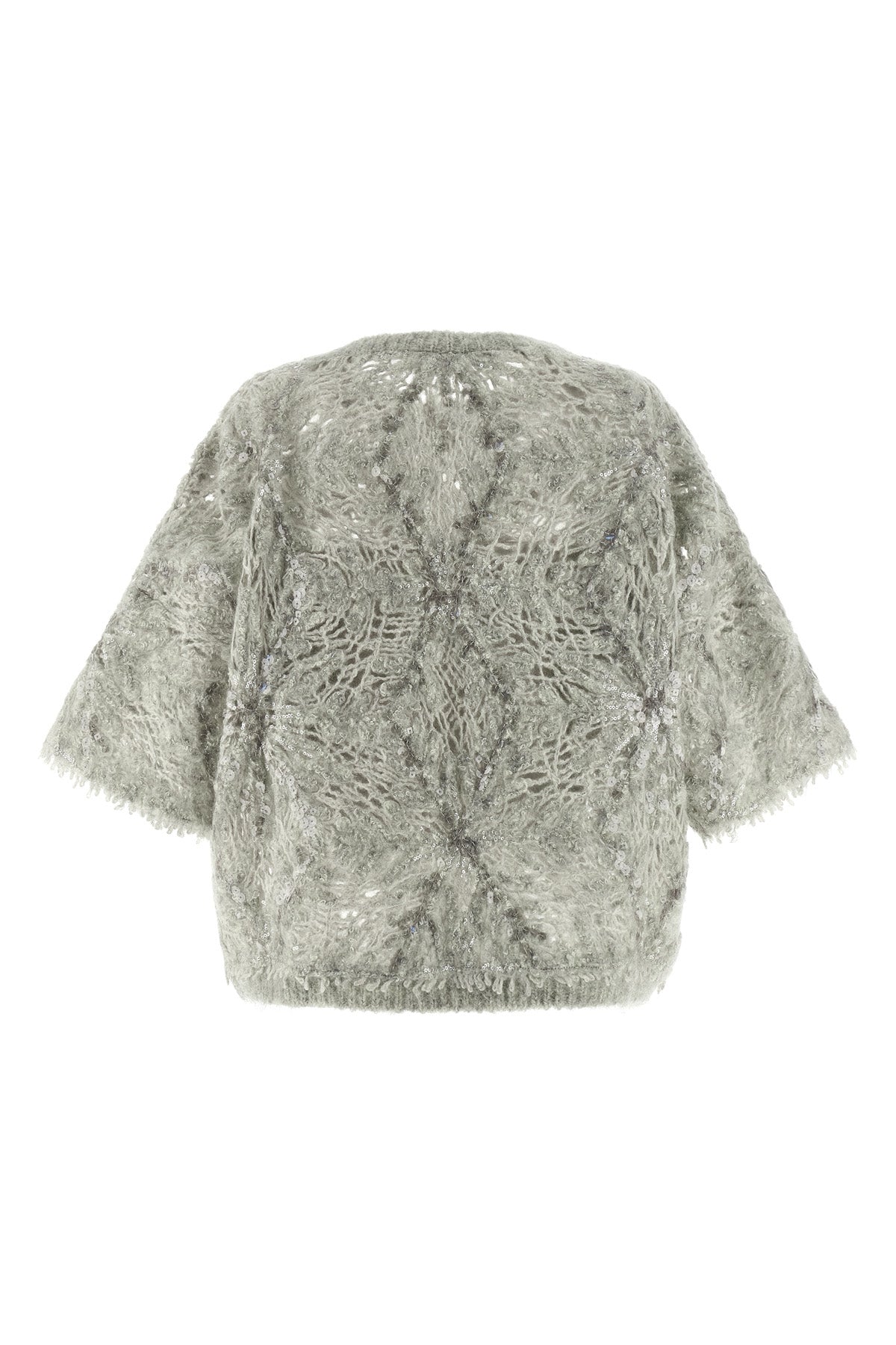 BRUNELLO CUCINELLI Sequin sweater For Women 62% mohair wool 32% wool 6% polyamide